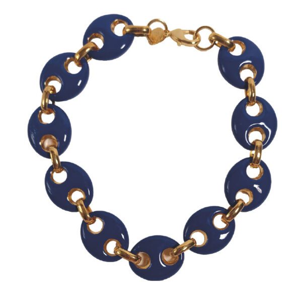 Collana girocollo maglia Marina FBD Blu navy